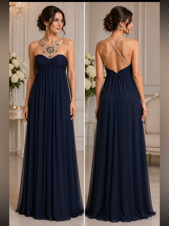 Adrianna Papell Dresses & Skirts - Adrianna Papell empire waist top jewels long gown